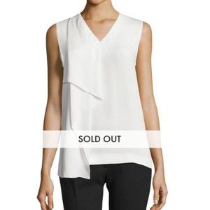 JosephHardy Sleeveless Silk Ruffle Blouse